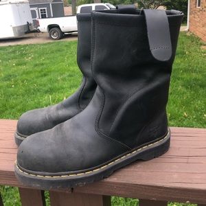 Doc marten steel toe boots